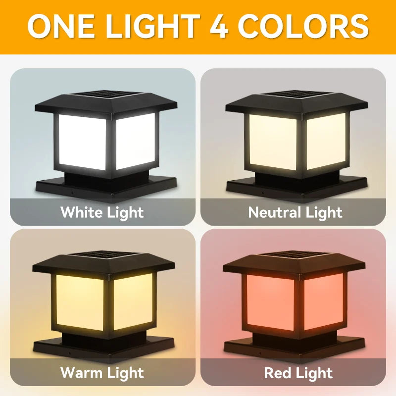 Solar Powered LED Outdoor Light Timer Waterproof Outdoor Decor