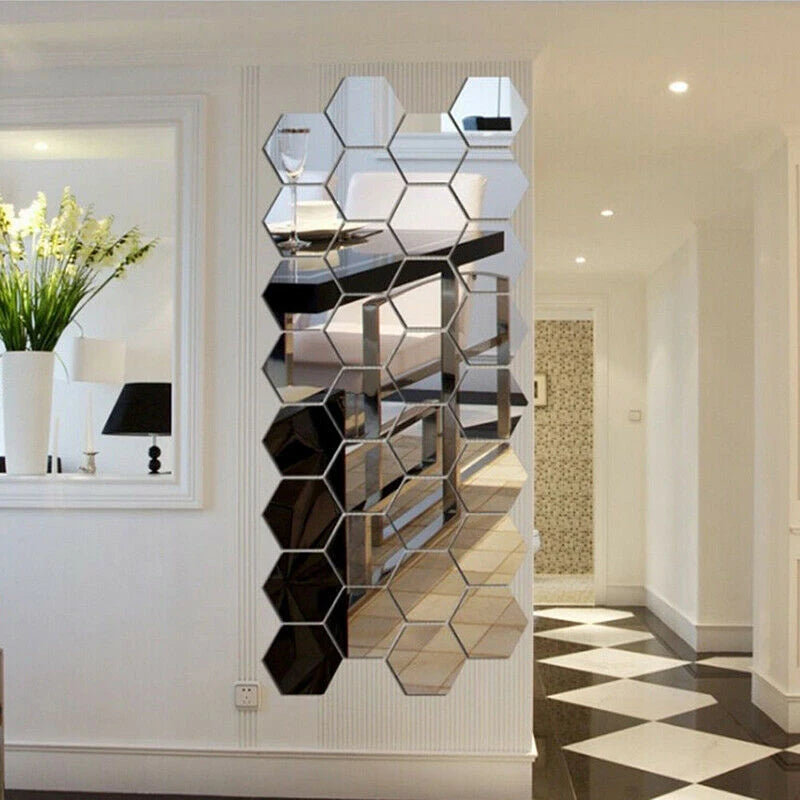 3D Mirror Wall Stickers Home Decor Art Wall Decor