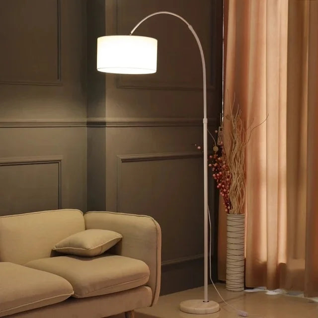 New Adjustable Height Remote Control LED Floor Lamp for Home Decor with Marble Base