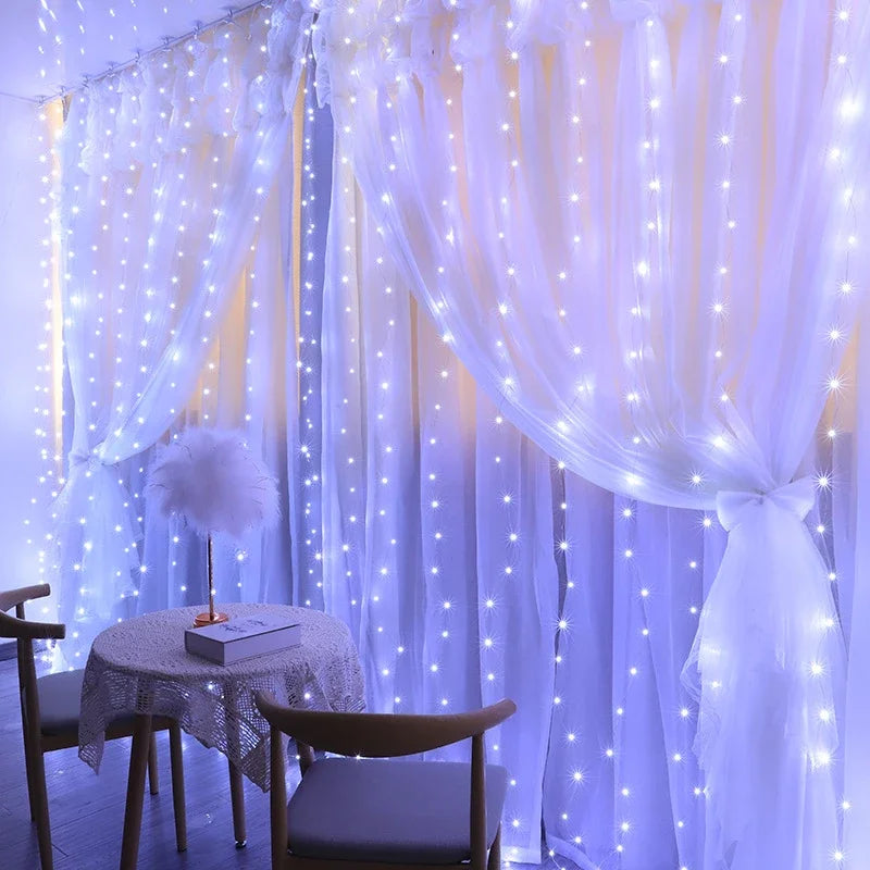 Curtain lights decorations for home, events and holidays