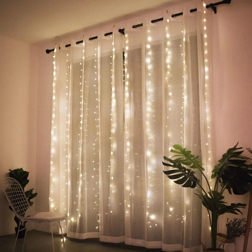 Curtain lights decorations for home, events and holidays