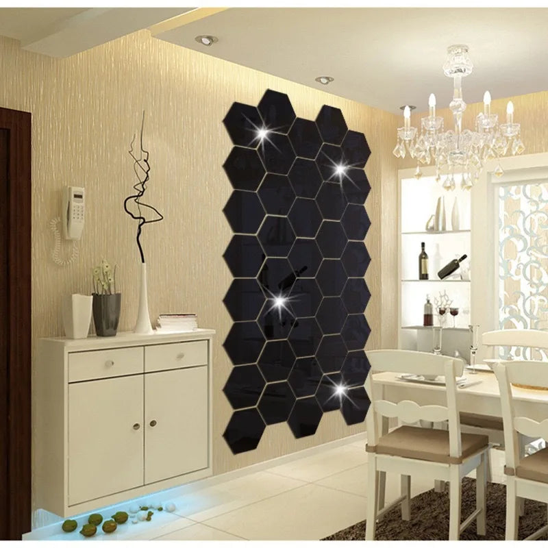 3D Mirror Wall Stickers Home Decor Art Wall Decor