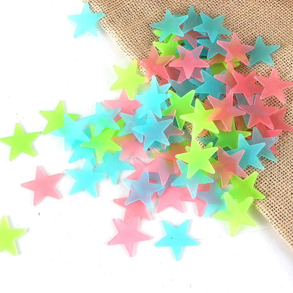 Glow in the Dark Stars Luminous Wall Stickers for Home Decoration