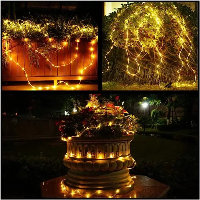 Solar Powered LED String Light Outdoor Decoration for Exterior Decoration