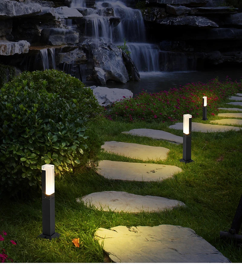 IP65 Waterproof Outdoor LED Garden Light Acrylic Aluminum Lawn Lamp