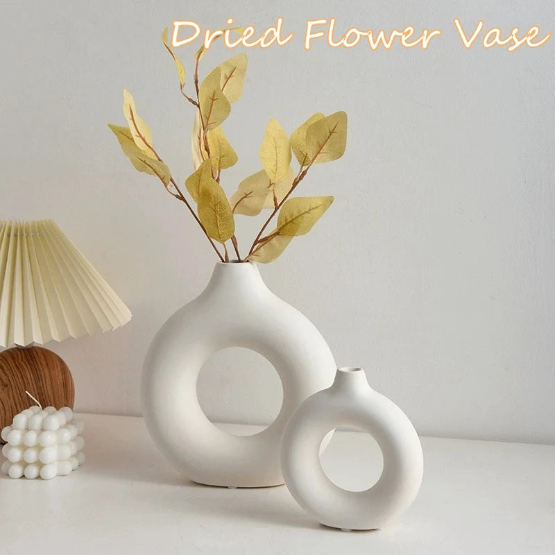 Imitation Ceramic Decorative Vase Single Branch Flower Arrangement Vase