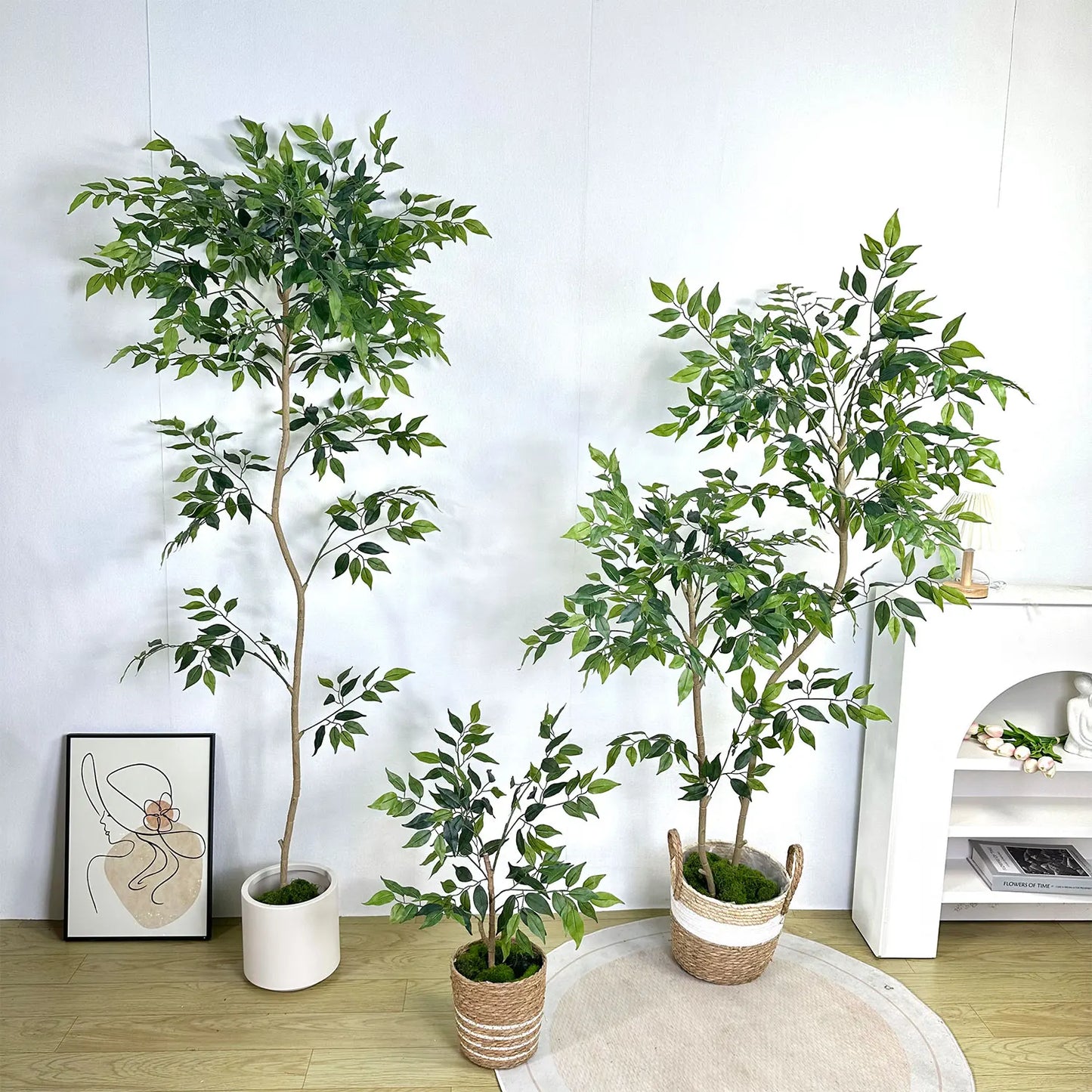 Artificial Ficus Tree Banyan Tree Branches for Home Garden Decor