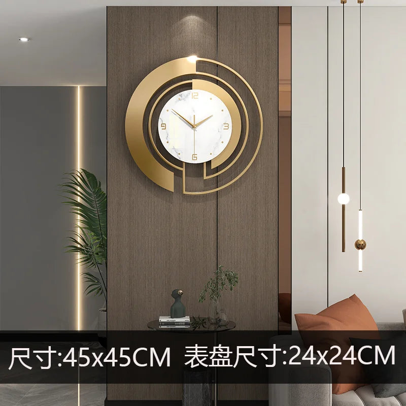 Luxury Lightweight Wall Clock Home Decor