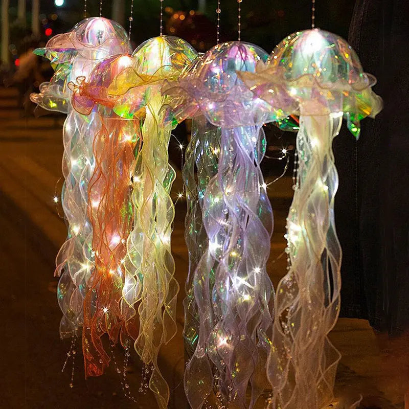 Jellyfish Night Light Portable Flower Lamp