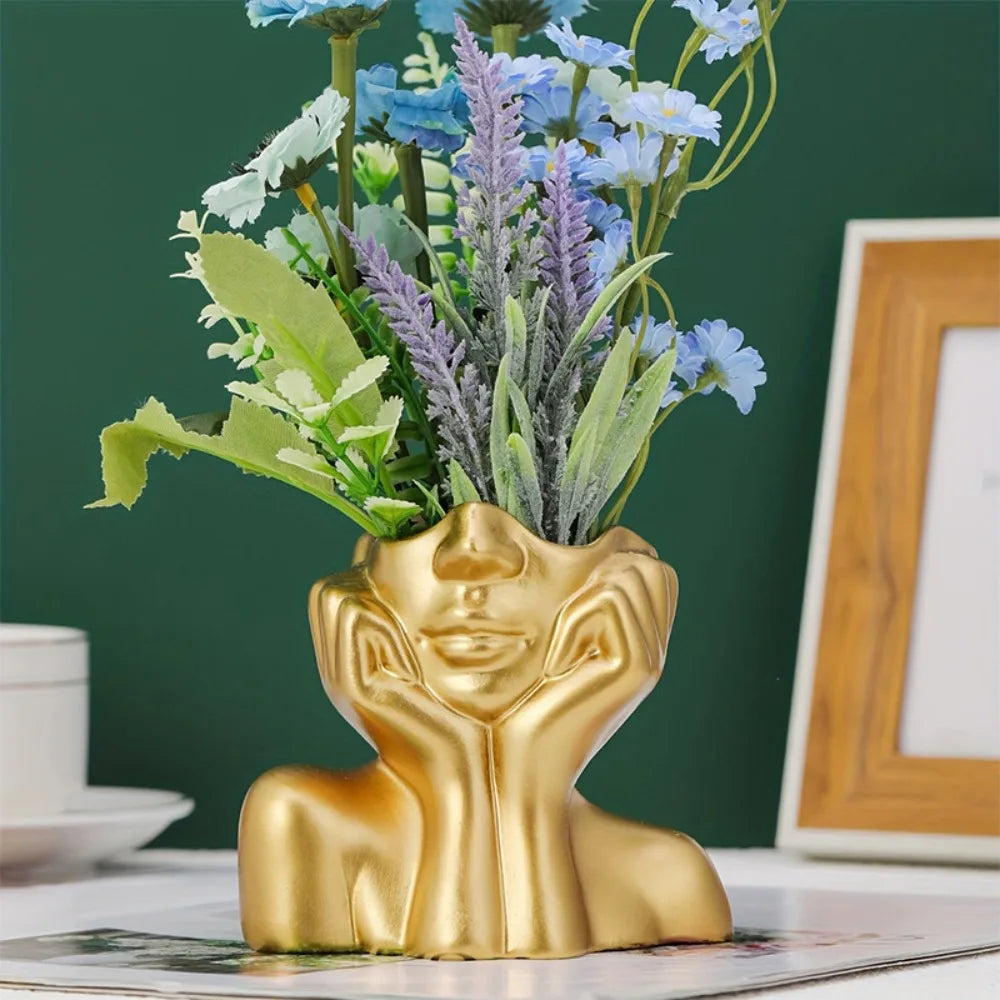 Scandinavian Resin Vase Flower Arrangement Creative Home Decoration