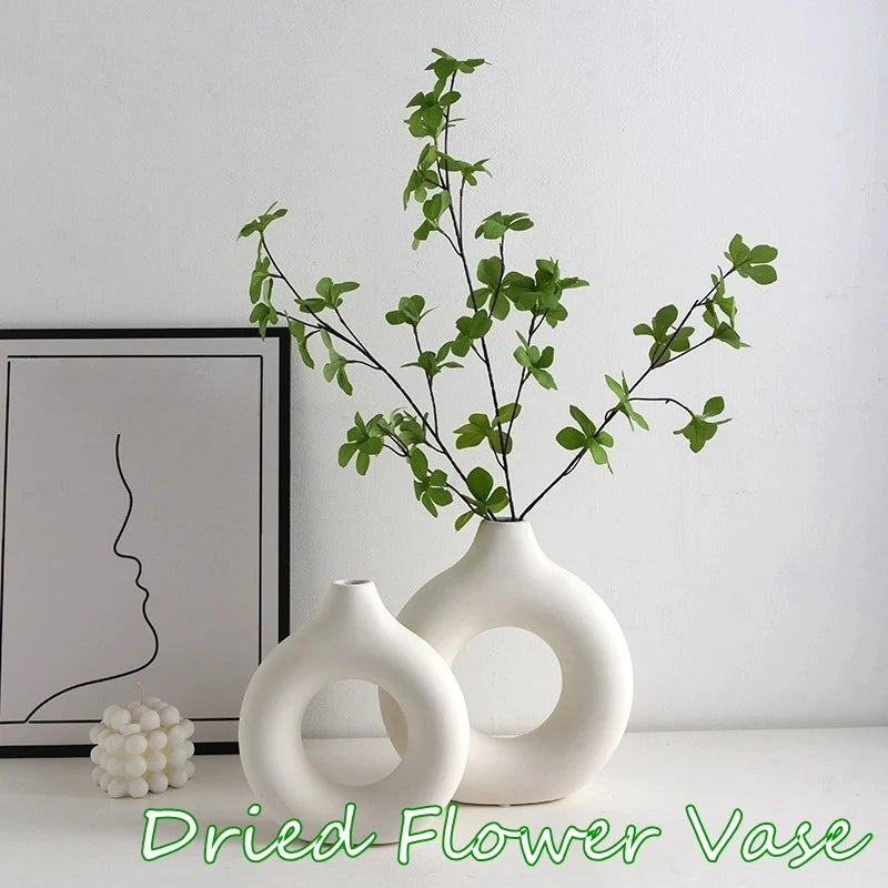 Imitation Ceramic Decorative Vase Single Branch Flower Arrangement Vase