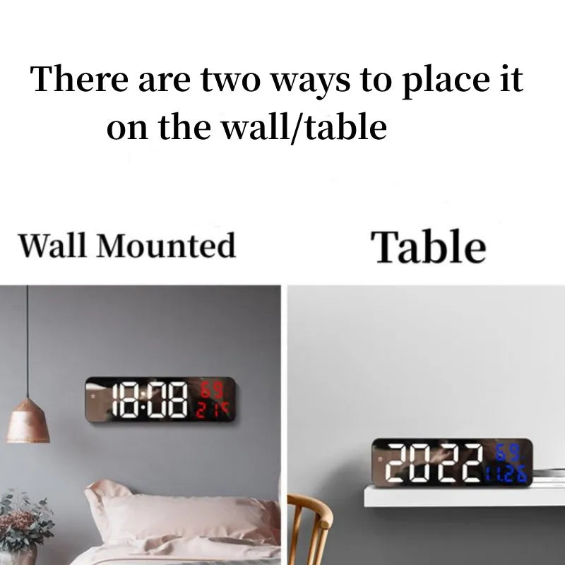 Large digital wall clock