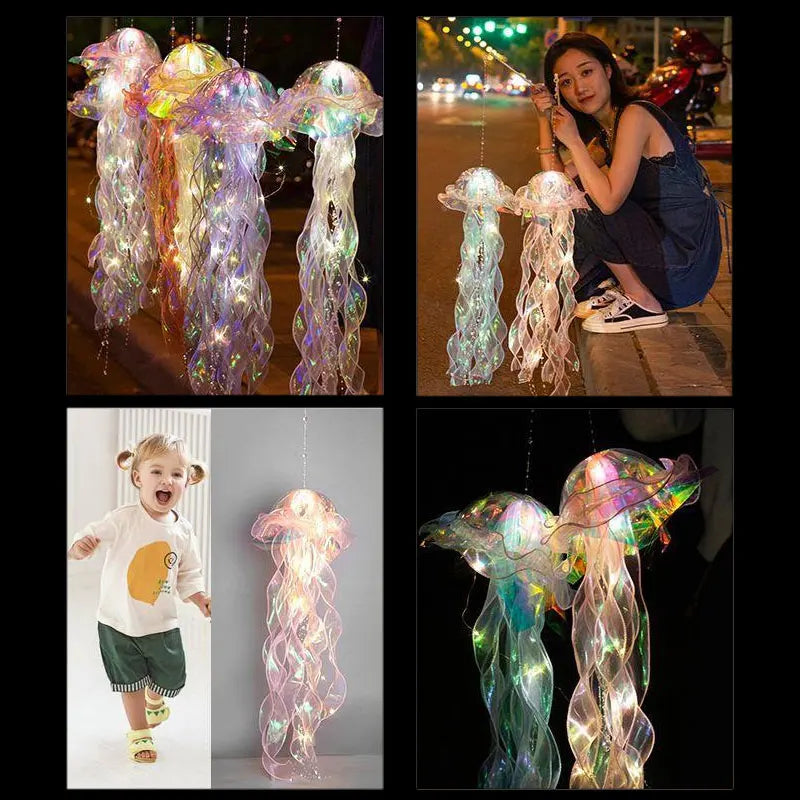 Jellyfish Night Light Portable Flower Lamp