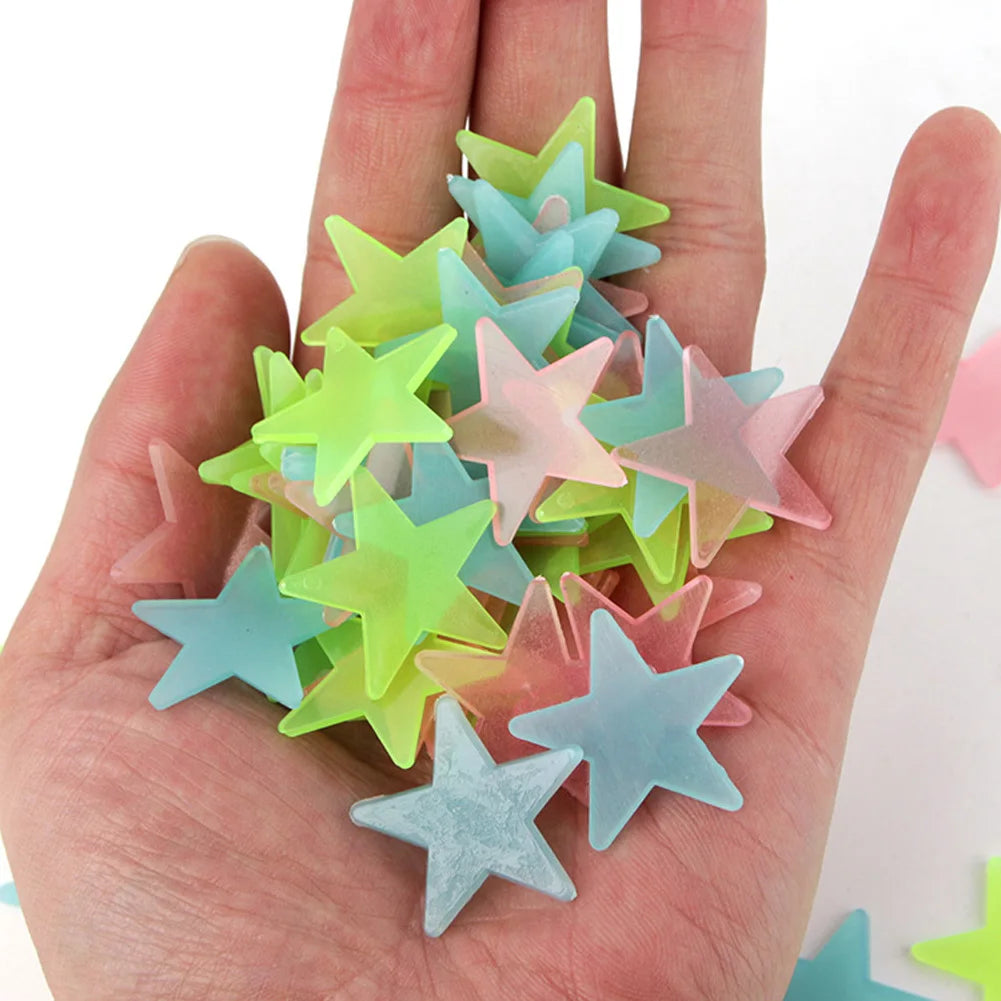 Glow in the Dark Stars Luminous Wall Stickers for Home Decoration