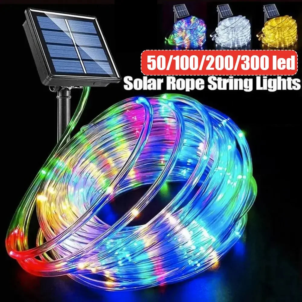 Solar Powered LED String Light Outdoor Decoration for Exterior Decoration