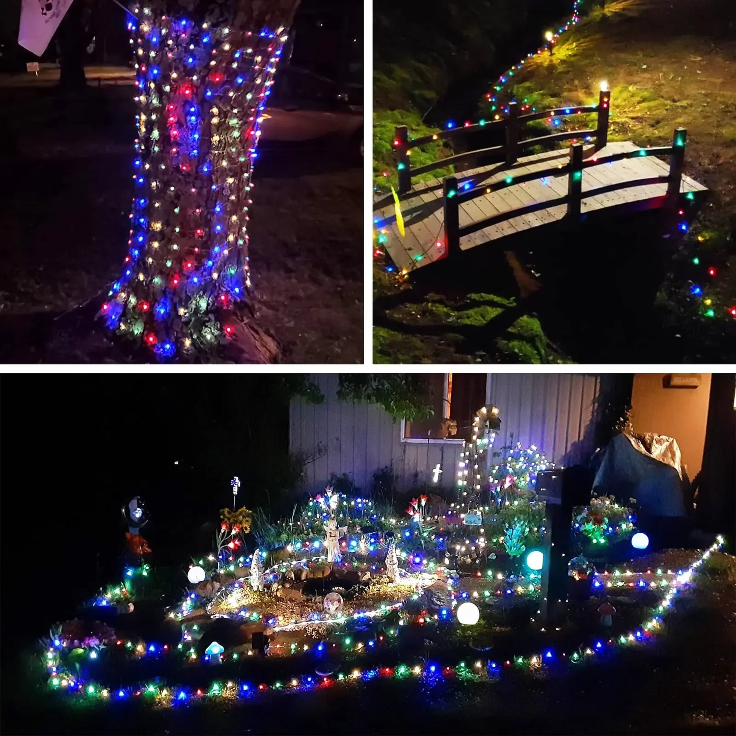 Solar Powered LED Outdoor Fairy Lights Waterproof