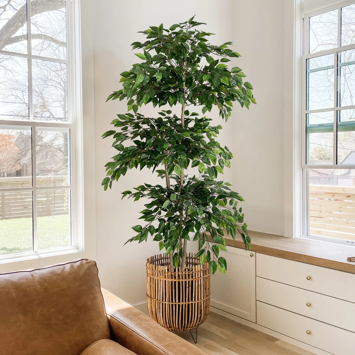 Artificial Ficus Tree Banyan Tree Branches for Home Garden Decor