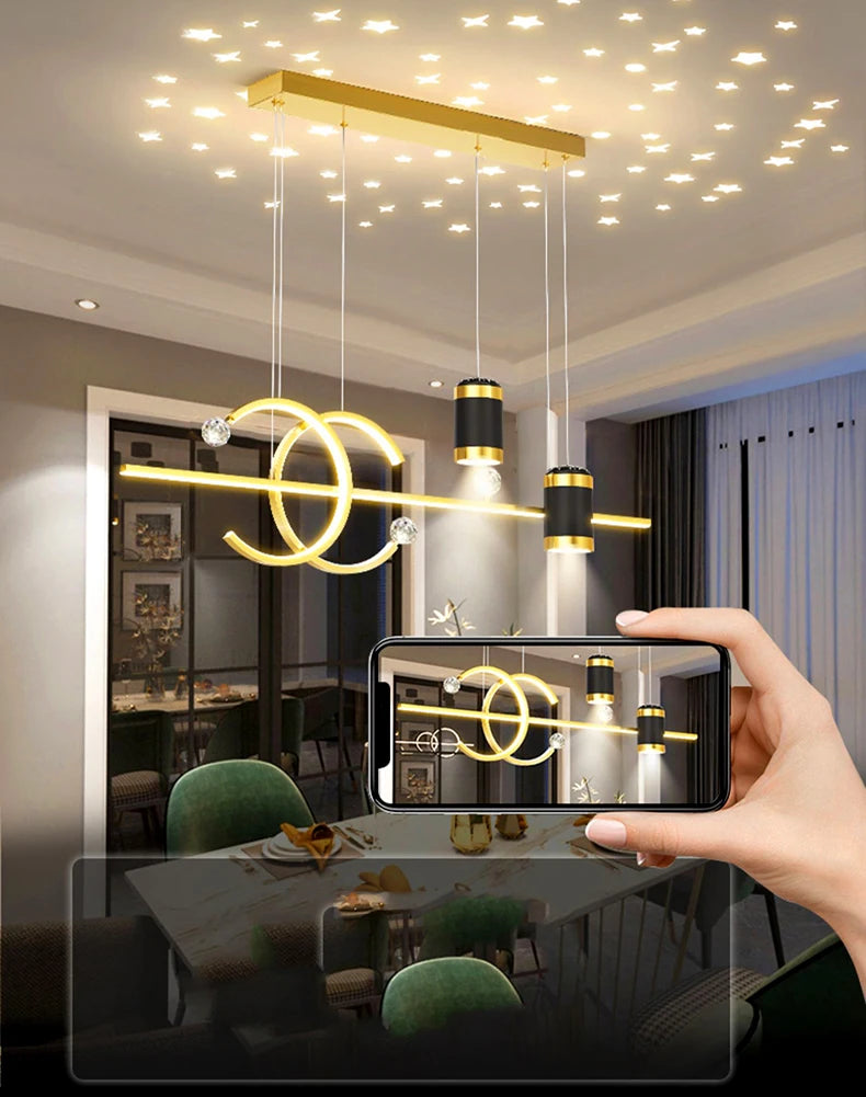 Modern ceiling lights for interior decoration