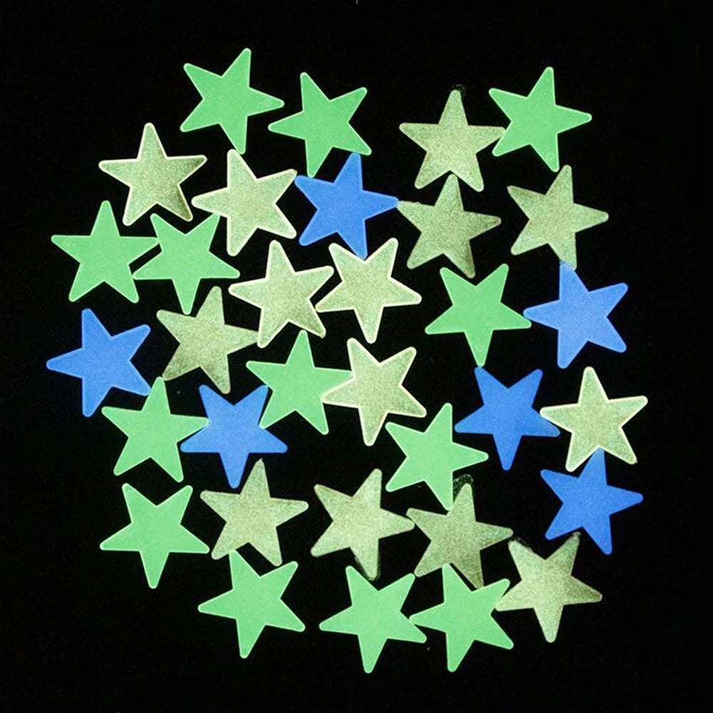 Glow in the Dark Stars Luminous Wall Stickers for Home Decoration