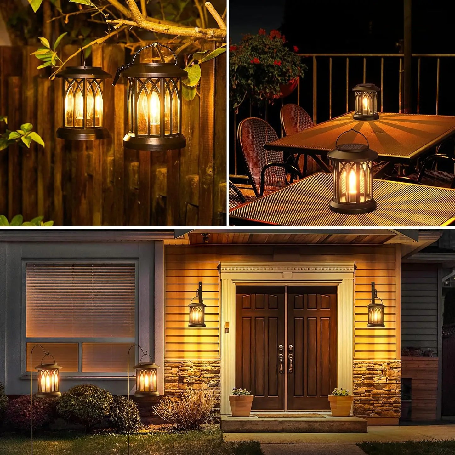 Solar Lights for Outdoor and Garden Decoration (Warm Light)