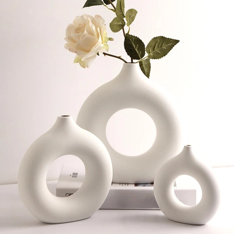 Imitation Ceramic Decorative Vase Single Branch Flower Arrangement Vase