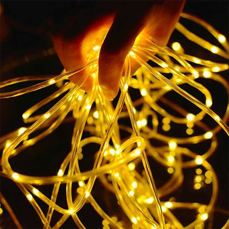 Solar Powered LED String Light Outdoor Decoration for Exterior Decoration