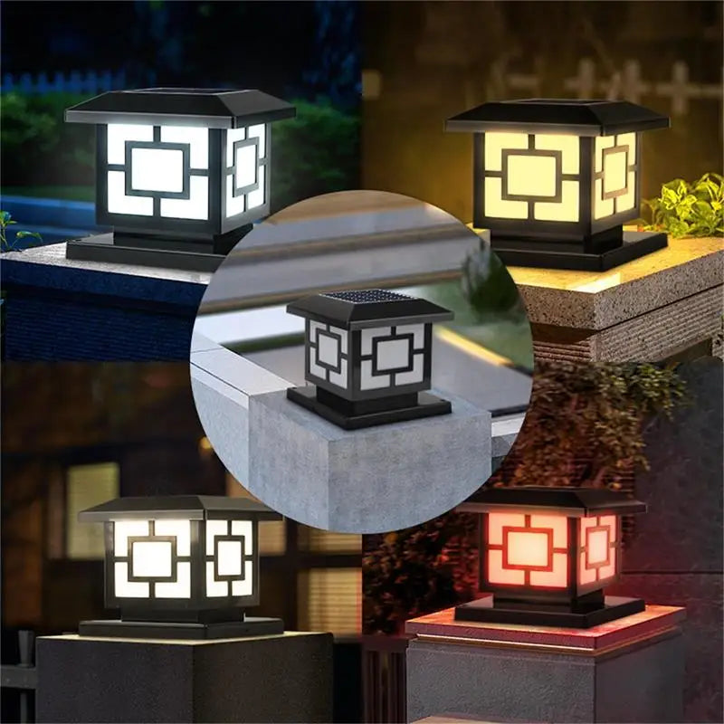 Solar Powered LED Outdoor Light Timer Waterproof Outdoor Decor