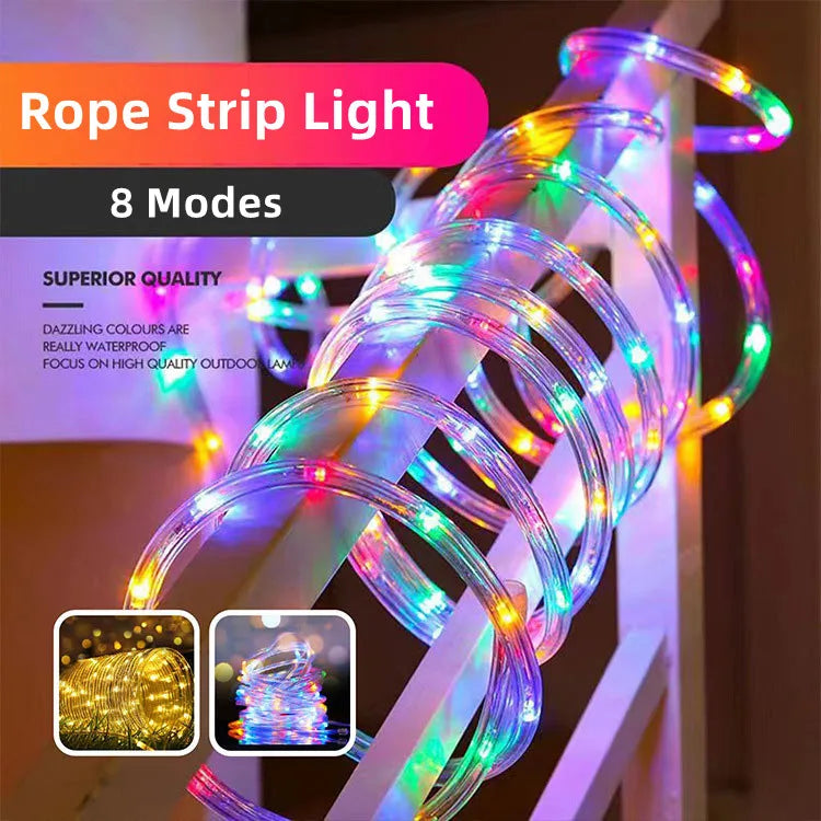 Solar Powered LED String Light Outdoor Decoration for Exterior Decoration