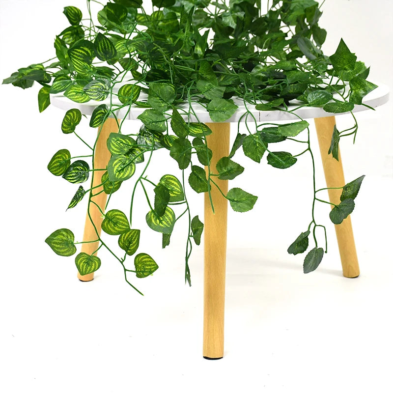 Artificial Plant Green Ivy Leaves Silk Wreath Wall Hanging for Decoration