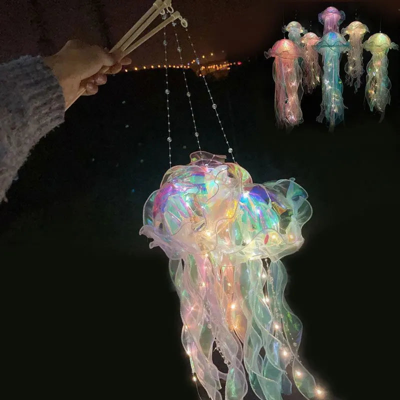 Jellyfish Night Light Portable Flower Lamp