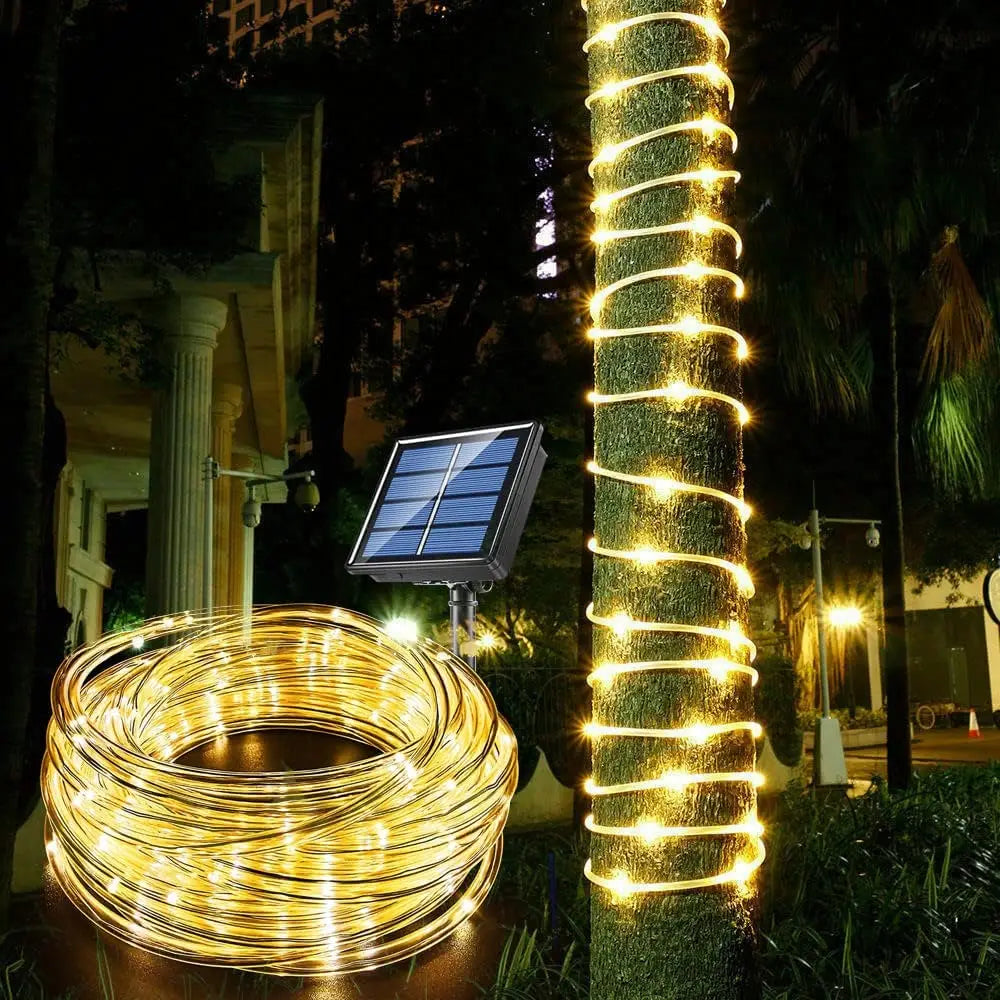 Solar Powered LED String Light Outdoor Decoration for Exterior Decoration