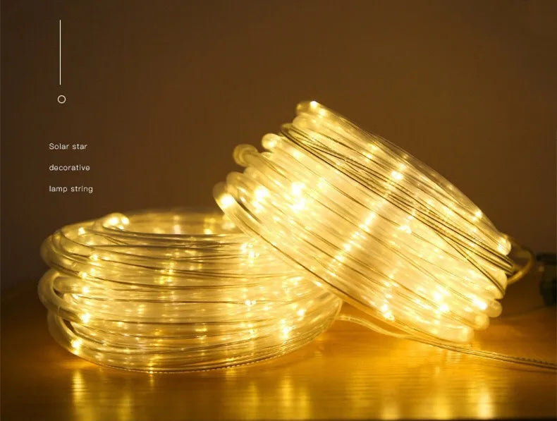 Solar Powered LED String Light Outdoor Decoration for Exterior Decoration