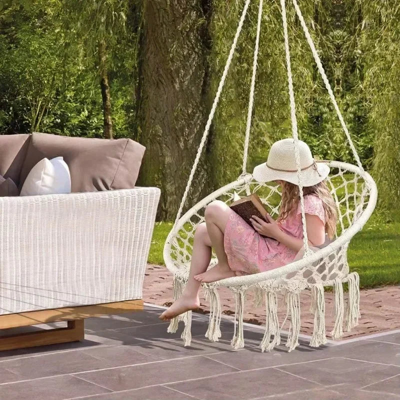 Outdoor Garden Swing Hanging Indoor Frame Lounge Chair Beach Chairs