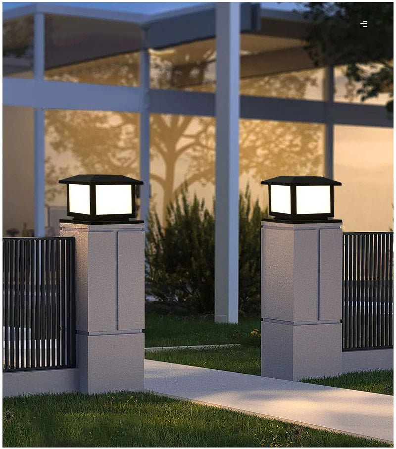 Solar Powered LED Outdoor Light Timer Waterproof Outdoor Decor