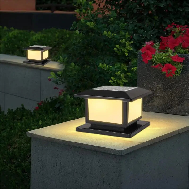 Solar Powered LED Outdoor Light Timer Waterproof Outdoor Decor