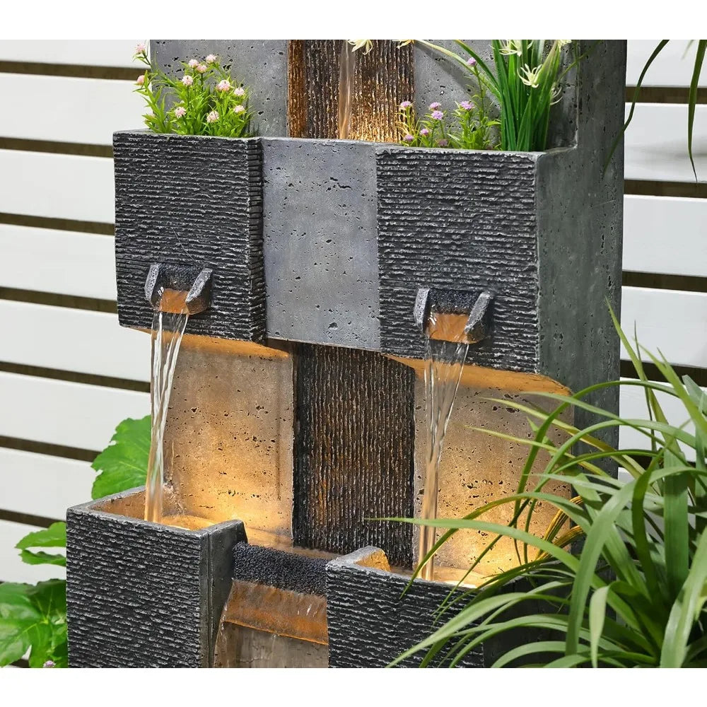 Outdoor Water Fountains for Garden, Backyard, Porch and Home Art Decor