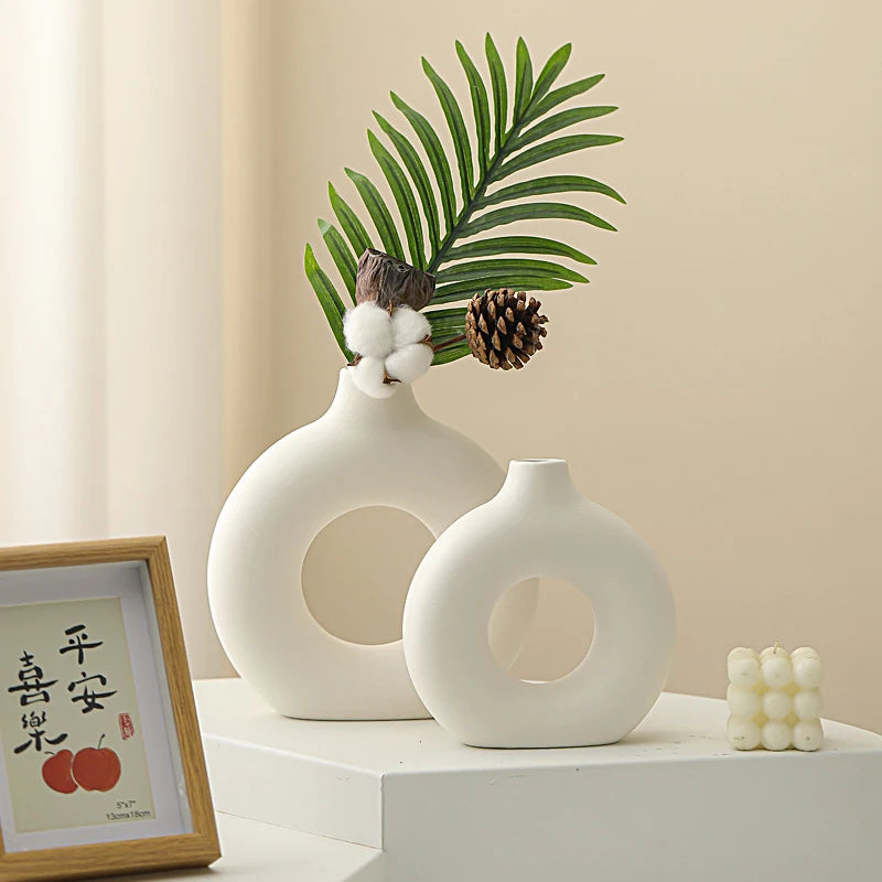 Imitation Ceramic Decorative Vase Single Branch Flower Arrangement Vase