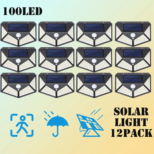 outdoor solar powered lamp